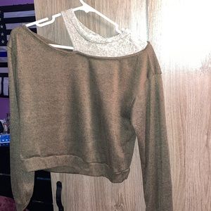 vintage havana cold shoulder top